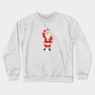 Retro Santa Claus Lawn Decoration - Distressed Crewneck Sweatshirt